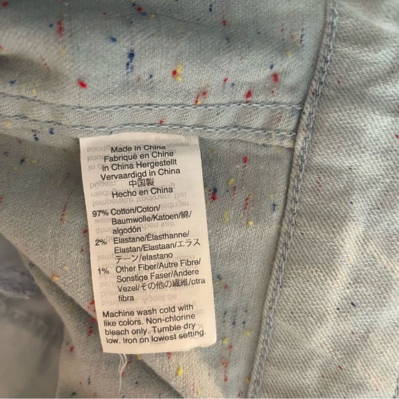 Madewell Blue Slim Emmett Wide-Leg Stretch Crop Pants in Speckle 27096 - Picture 8 of 10